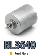 BL3640I、BL3640、B3640M、36 mm小さな内側ローターブラシレスDC電動モーター.webp