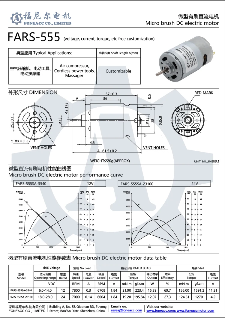 rs-555 36mmマイクロブラシDC電気モーター.webp
